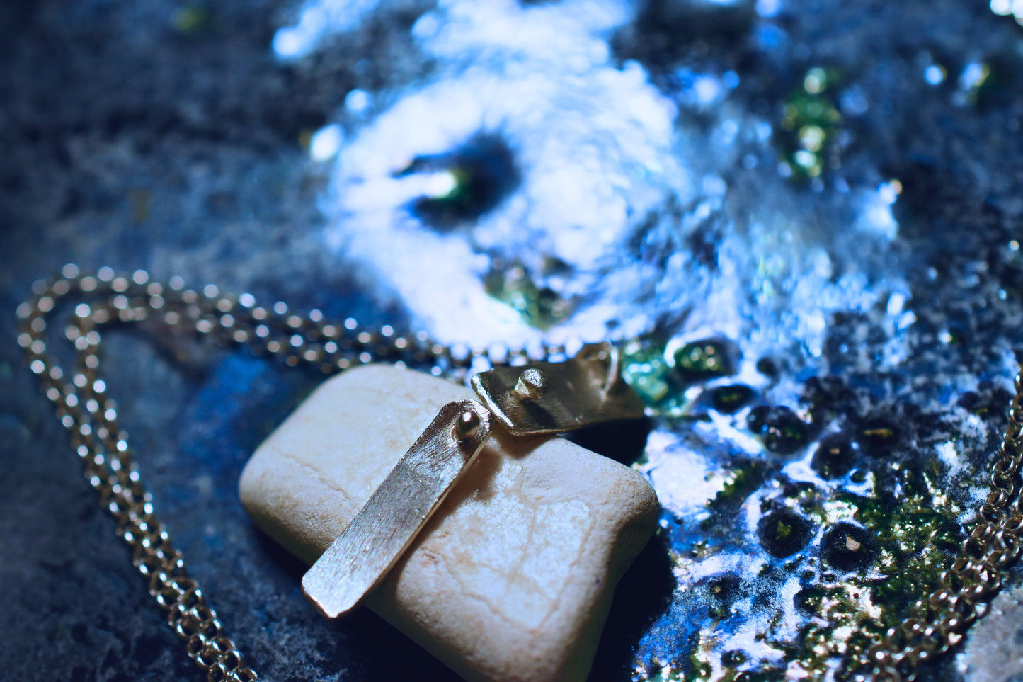 Small Moon Snake's Tail pendant