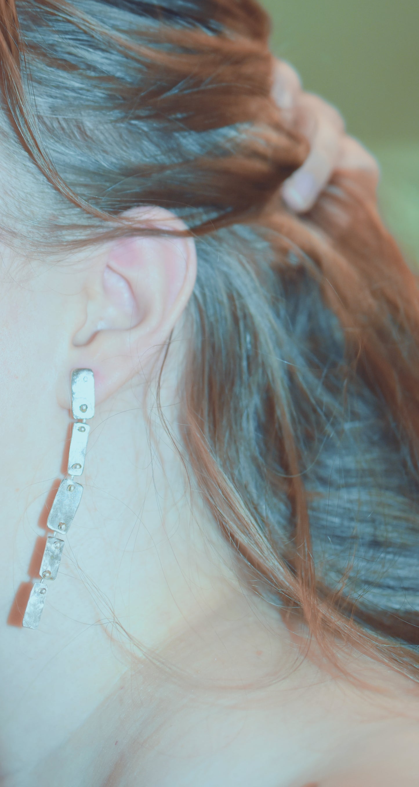 Long Moon Snake earrings