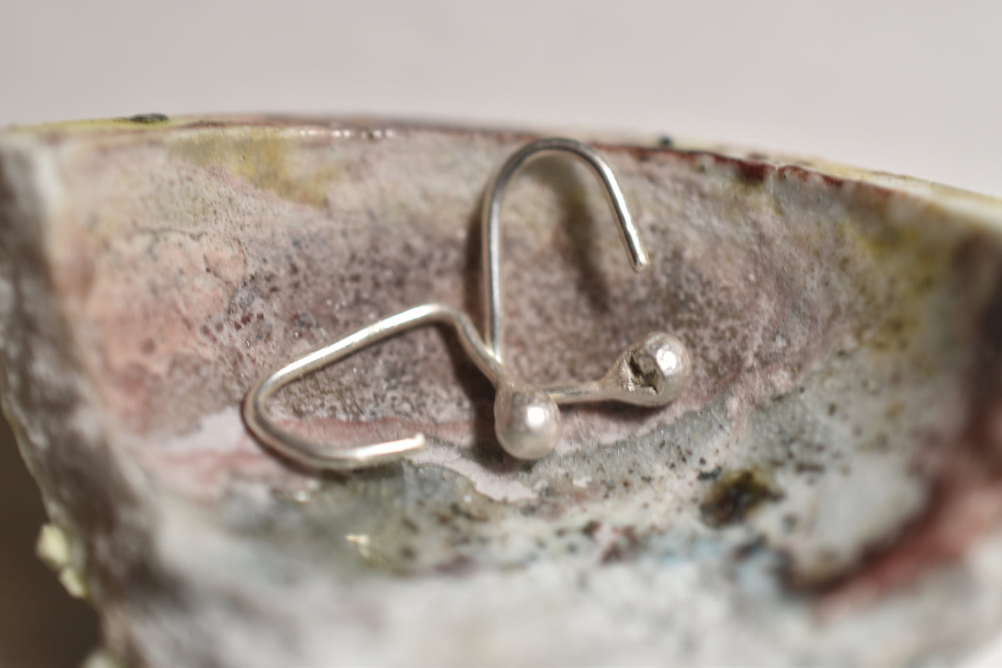Tiny open hoop earrings