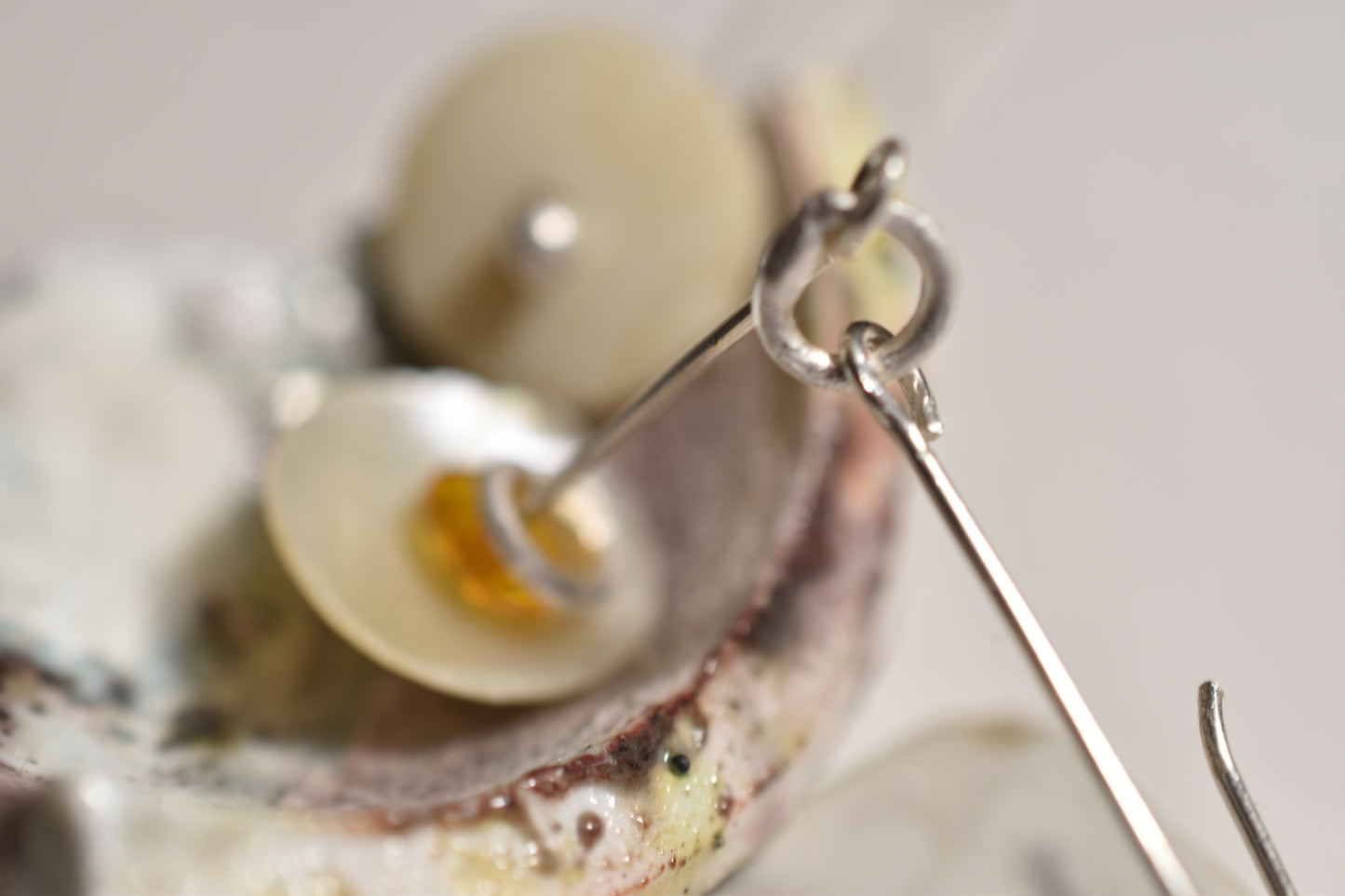 Flying saucer earrings