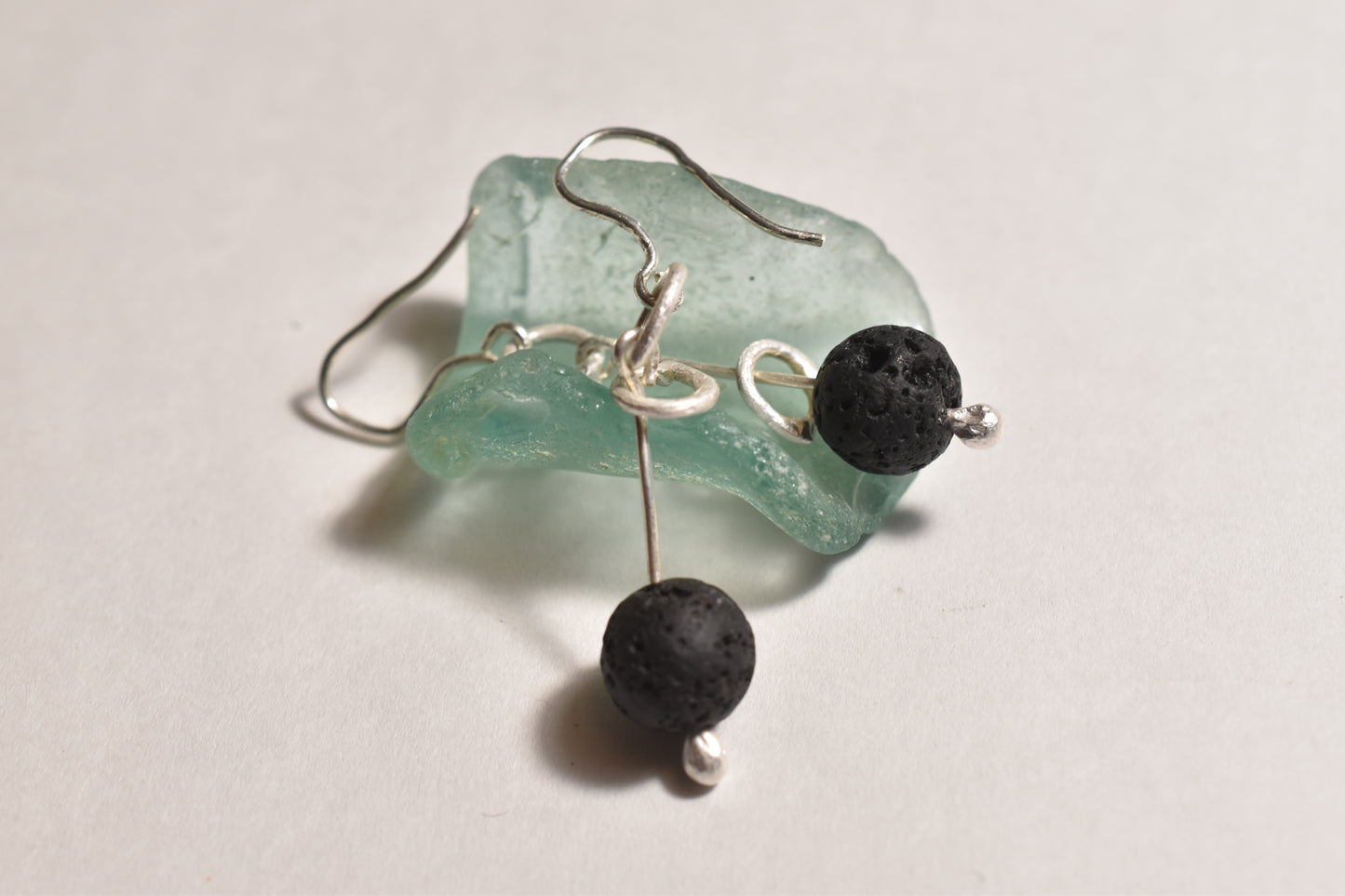 Lava stone earrings