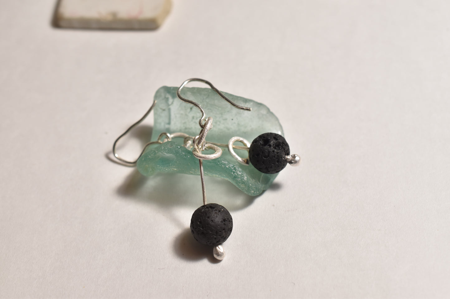 Lava stone earrings