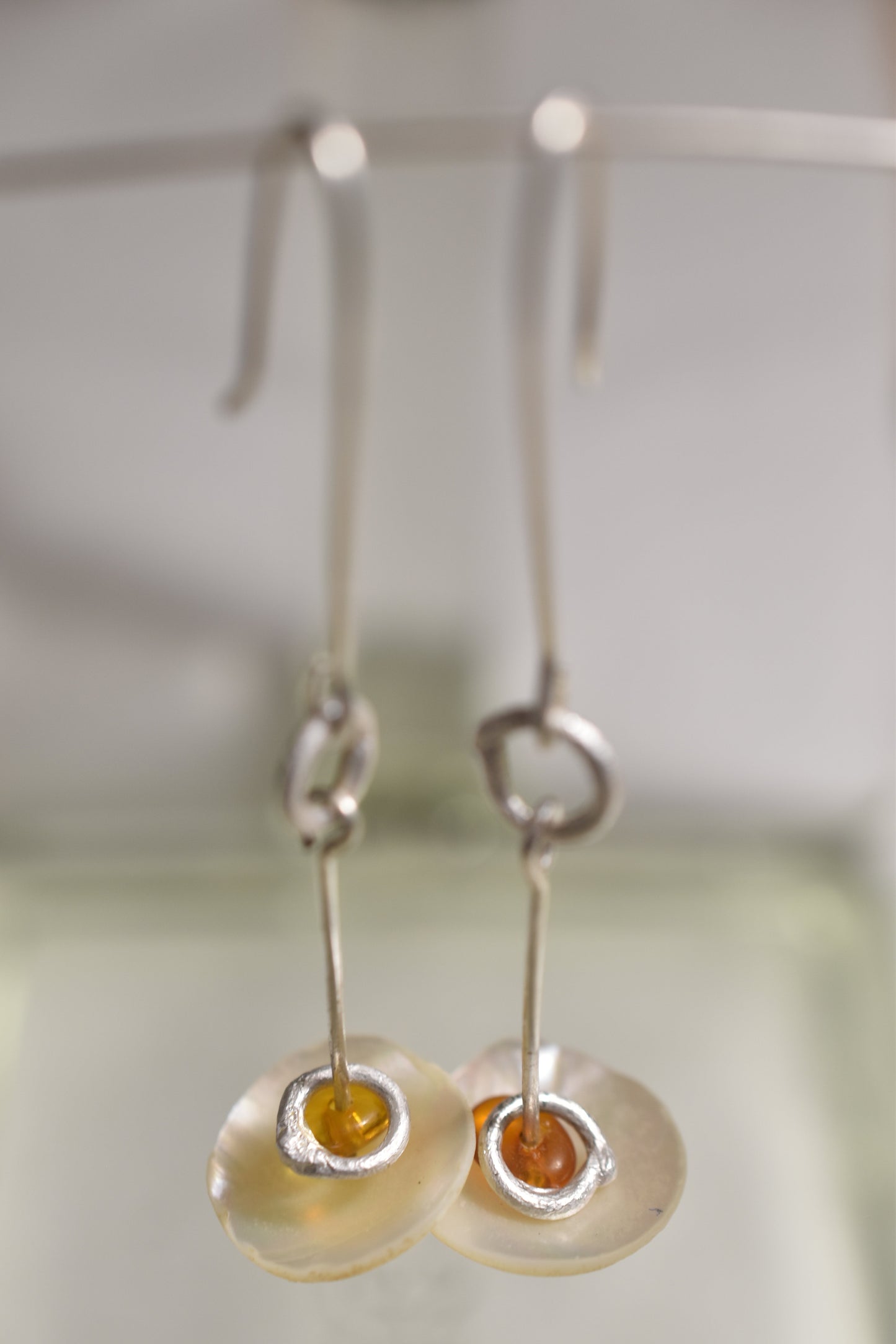 Flying saucer earrings