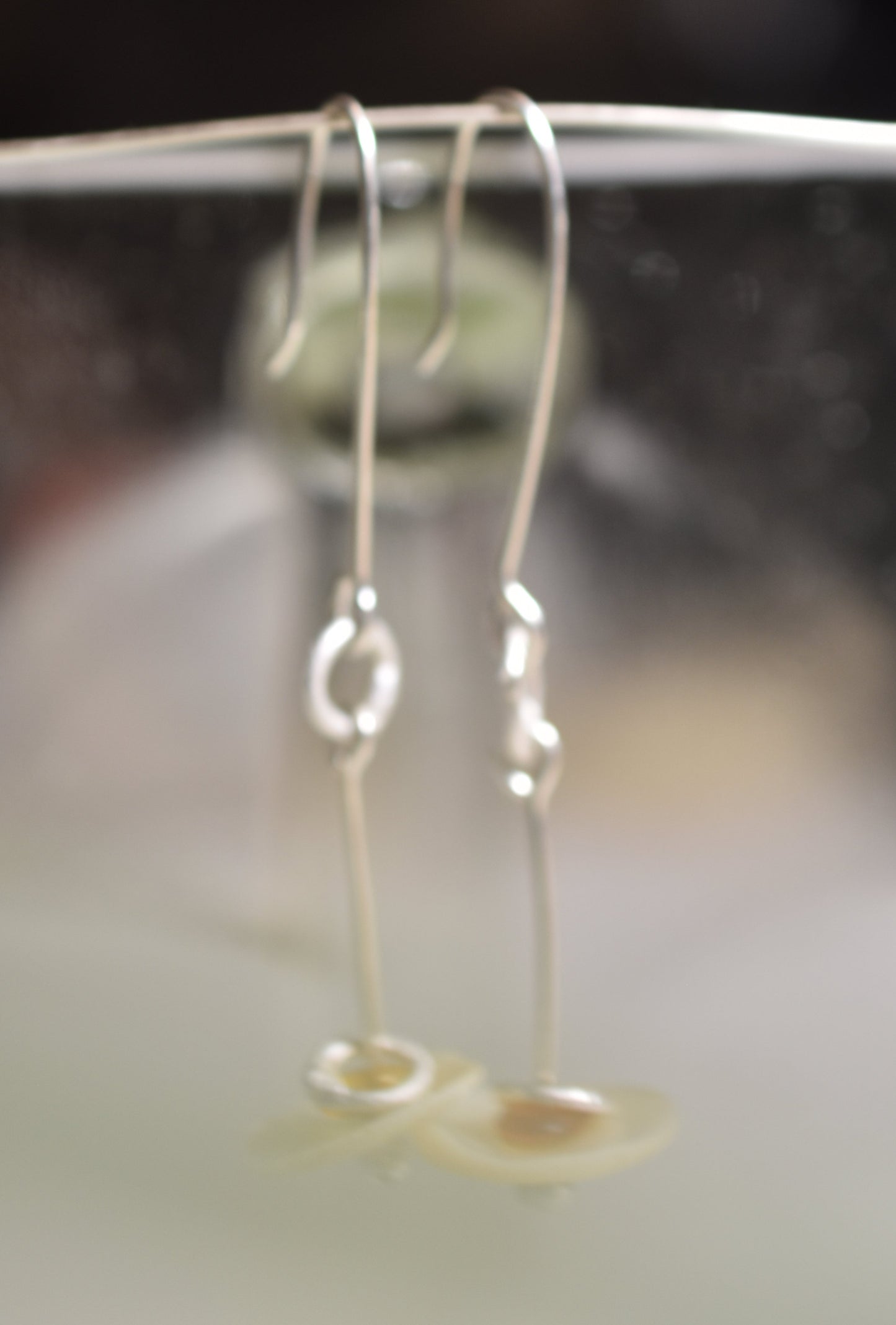 Flying saucer earrings