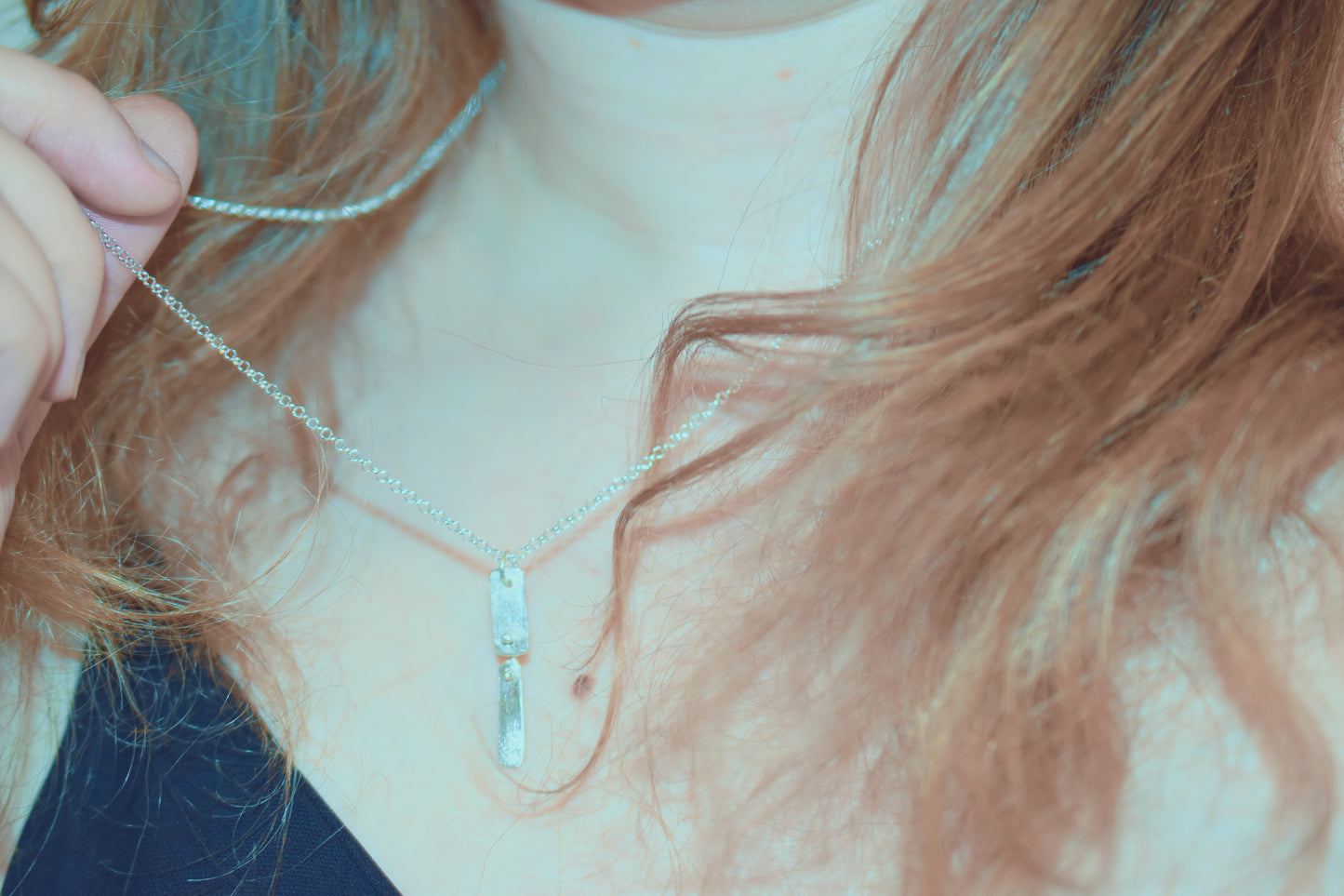 Small Moon Snake's Tail pendant