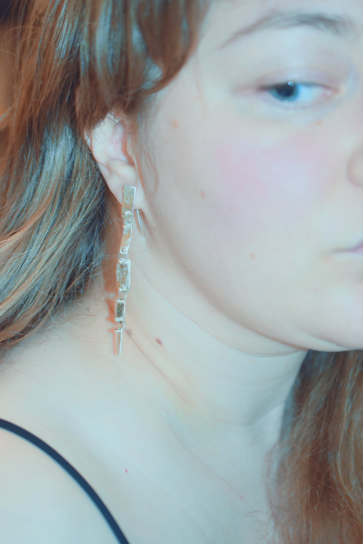Long Moon Snake earrings