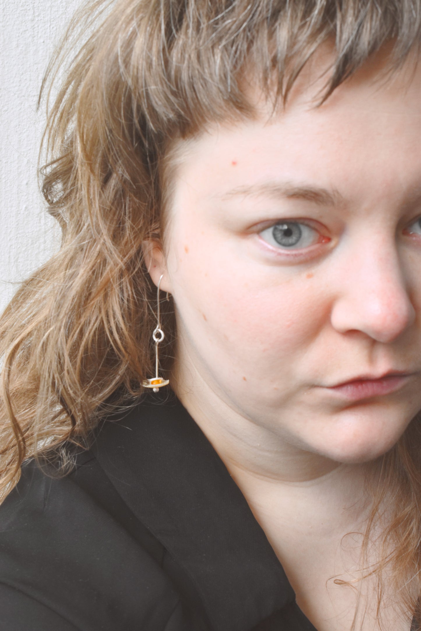 Flying saucer earrings